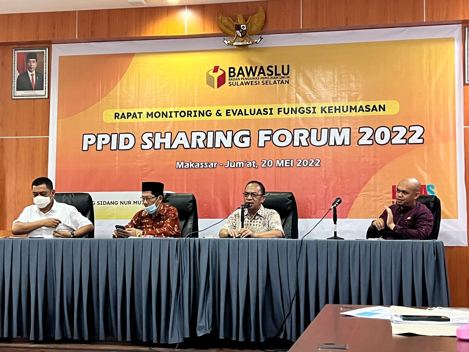 Bawaslu Sul-Sel Gelar Forum PPID Sharing Tahun 2022