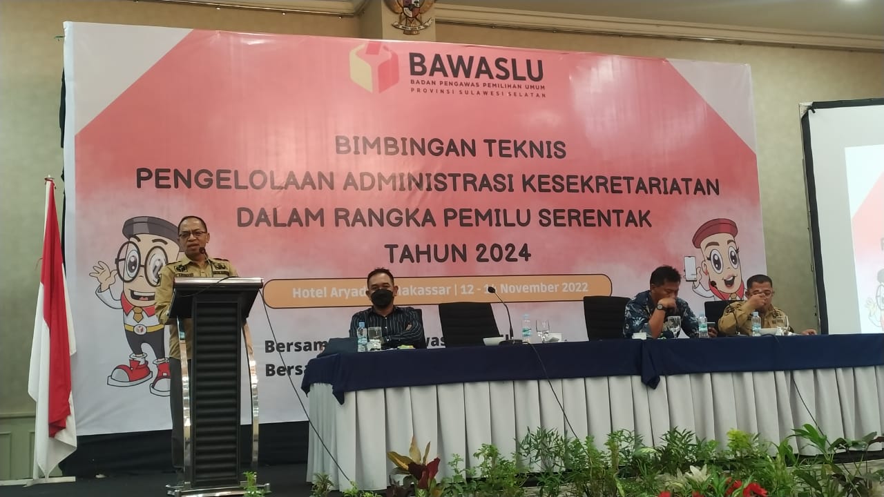 Bawaslu Sul-Sel Gelar Bimtek Administrasi Keuangan Untuk 24 Kabupaten/Kota