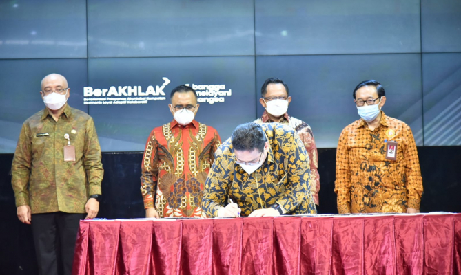 Bawaslu Teken Surat Keputusan Bersama Netralitas ASN bersama KASN, BKN, Kemendagri dan KemenpanRB