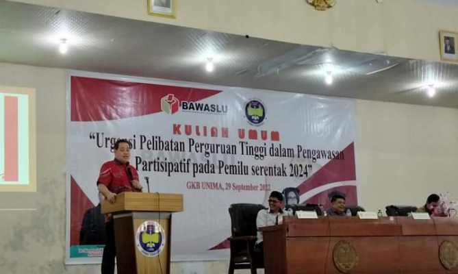 Kuliah Umum di Unima Tondano, Herwyn Harap Mahasiswa Kelak Jadi Ahli Kepemiluan