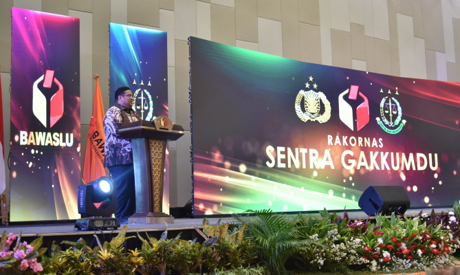 Rakornas Sentra Gakkumdu, Bagja Harap Ada Redesain Pola Kerja yang Koordinatif