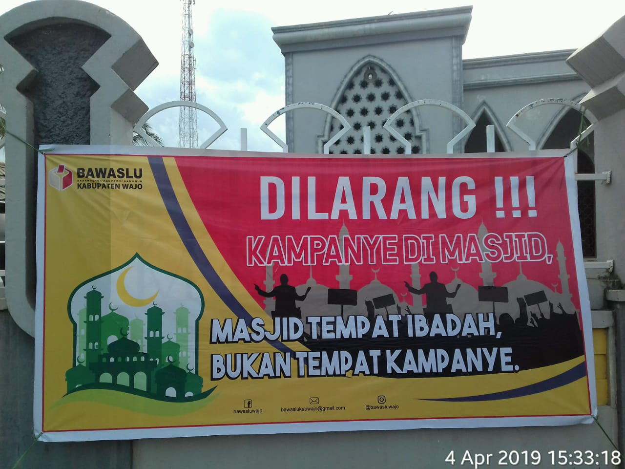 Dilarang Kampanye di Masjid