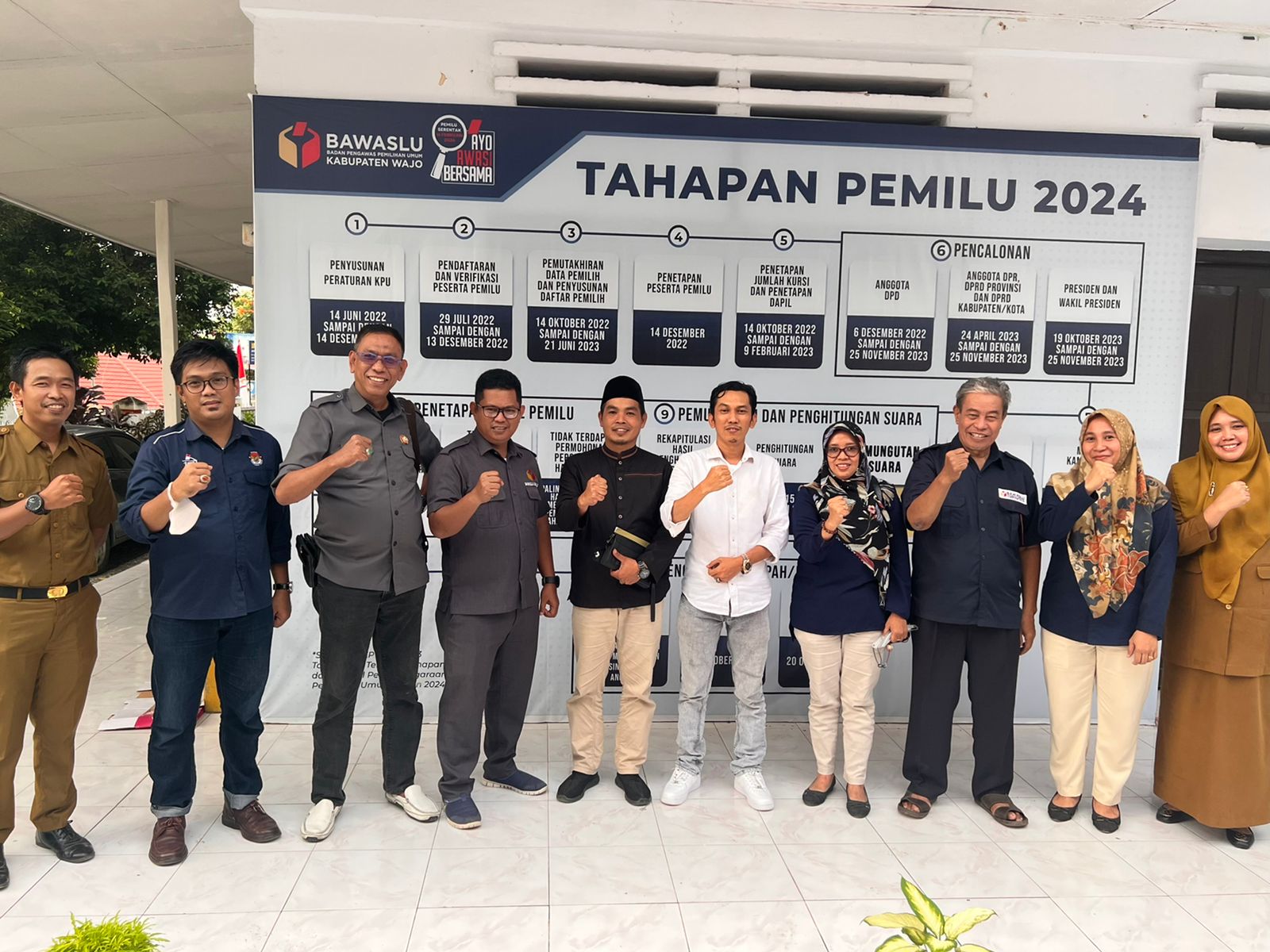 Bawaslu Wajo Terima Kunjungan Koordinasi KPU Wajo