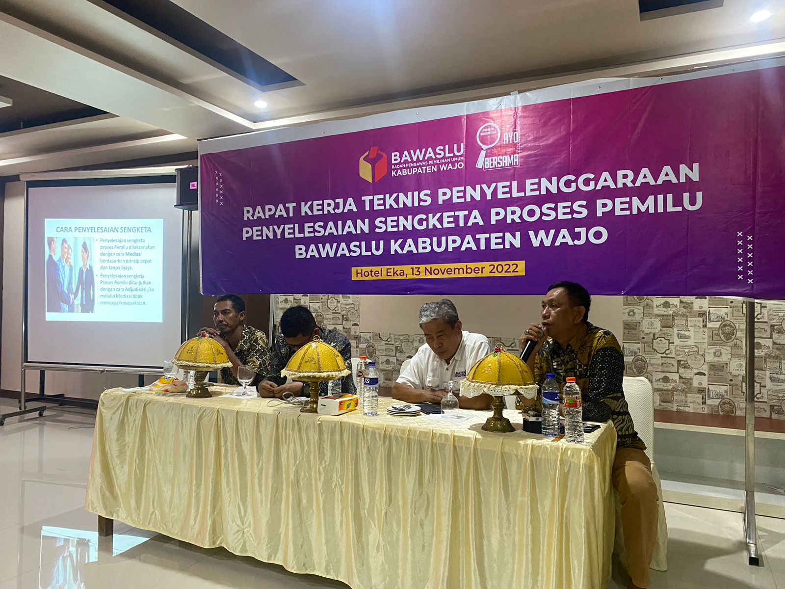 Antisipasi Sengketa Proses Pemilu, Bawaslu Wajo Gelar Rakernis Penyelenggaraan Penyelesaian Sengketa
