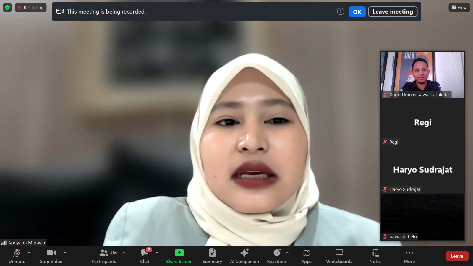 TA Kehumasan Bawaslu RI dalam sosialisasi edaran koordinasi peliputan dan pemberitaan Bawaslu