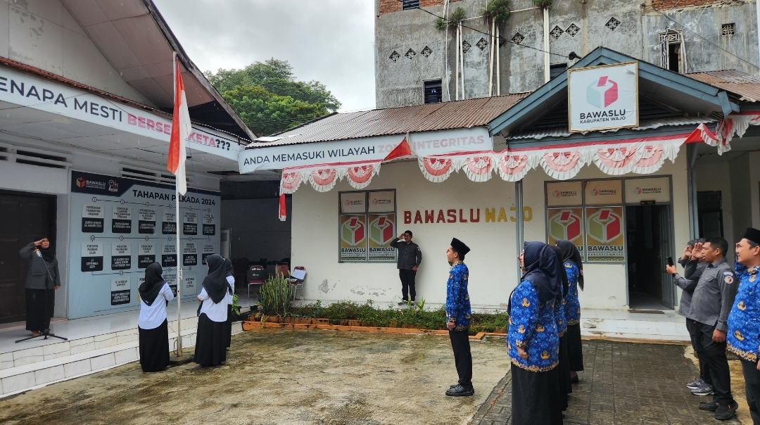 Peringatan Hari Lahir Pancasila di Kantor Bawaslu Wajo