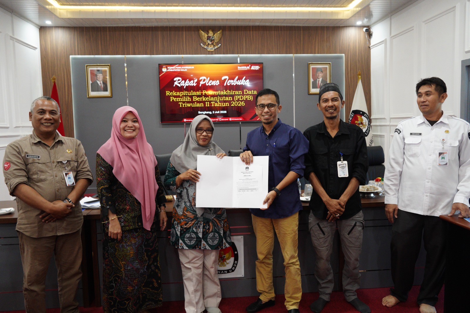 Kawal Hak Pilih Warga Wajo, Bawaslu Sodorkan 44 Data Hasil Uji Petik ke KPU