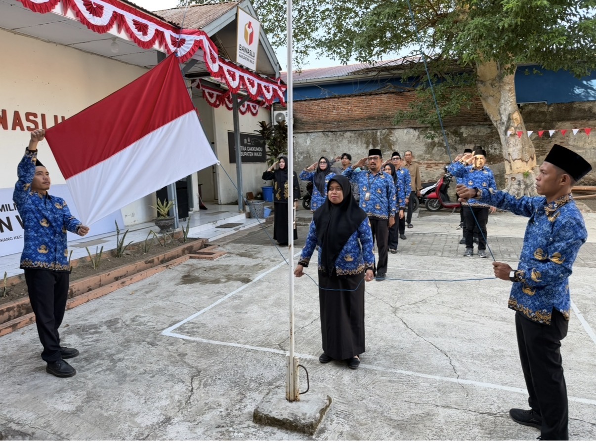 Momentum HUT ke-81 RI, Bawaslu Wajo Komitmen Kawal Kedaulatan Rakyat
