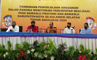 Bawaslu Sulsel Percepat Realisasi Anggaran Tahun 2020