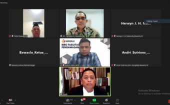 Totok Sampaikan Teknis Pencegahan, Puadi Minta Pengawas Pemilu Cermati PKPU Pendaftaran Parpol