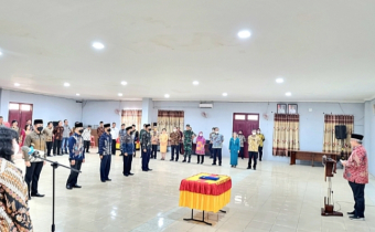 Lantik Lima Pejabat Bawaslu Nias Selatan, Sekjen Ingatkan Jaga Pakta Integritas