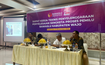Antisipasi Sengketa Proses Pemilu, Bawaslu Wajo Gelar Rakernis Penyelenggaraan Penyelesaian Sengketa