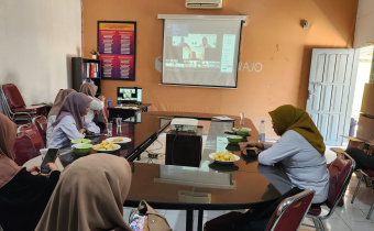 Bawaslu Wajo pada momen peresmian LMS Bawaslu RI