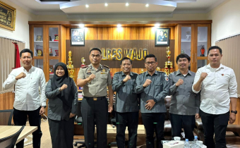 Perkuat Sinergitas, Bawaslu Wajo Gelar Audiensi Bersama Polres Wajo